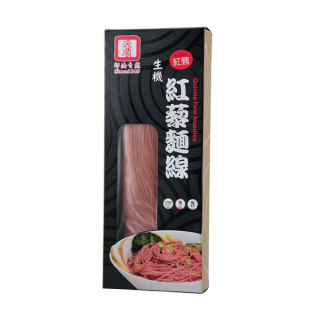 [綠工坊] 生機紅藜麵線 麵線   3束 無防腐劑 添加紅麴 源順
