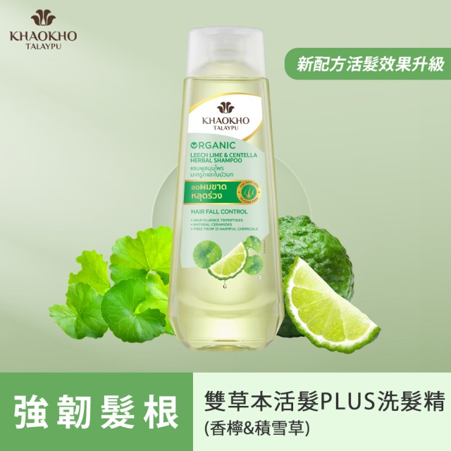 [綠工坊] KhaoKho 考柯萃 洗髮精 潤髮乳 Plus 加強版 泰然萃 雙草本配方 髮品 不含矽靈 護髮素