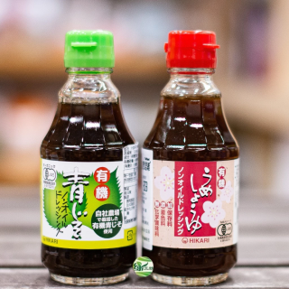 [綠工坊]    有機無油和風青紫蘇醬    有機無油梅子醬油   日本醬油  HIKARI