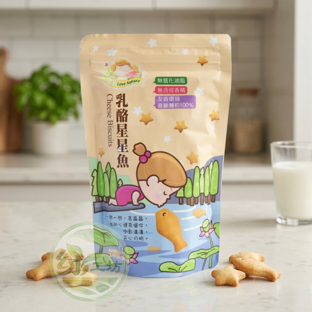 [綠工坊]   吉福小餅   乳酪星星魚  里仁 九福  集賢