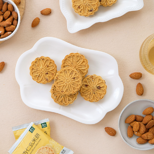 [綠工坊]  杏仁玄米餅   平安餅  純米製作的餅乾 無添加麵粉 里仁 烘培客