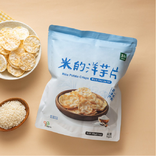 [綠工坊] 米的洋芋片 非油炸 無麩質 洋芋片 純素零嘴 里仁