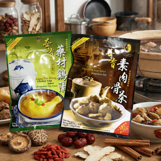 [綠工坊] 奇香 素肉骨茶 藥膳湯包 台灣公司貨