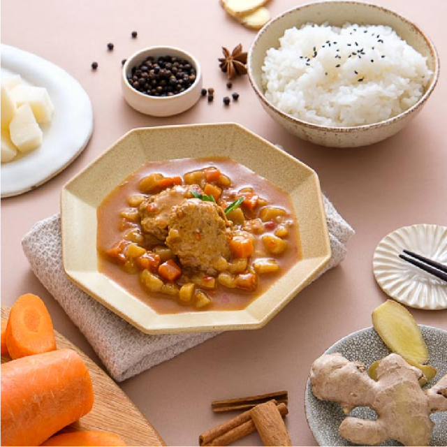 [綠工坊] 植物滷肉 南洋叻沙調理包 素食調理包 麻油鮮菇 咖哩 紅燒丸子 拌飯 拌麵 里仁