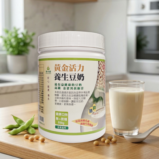 [綠工坊] 黃金活力 養生豆奶 黑豆奶 豆漿粉 豆奶粉 零蔗糖 罐裝 隨身包 非基因改造 康禾園